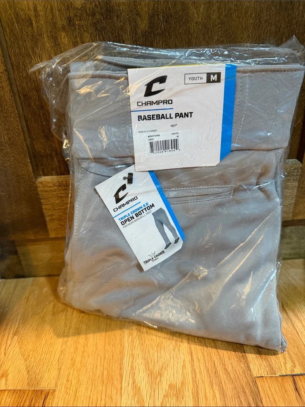 Champro Youth Baseball Pants - Light Gray